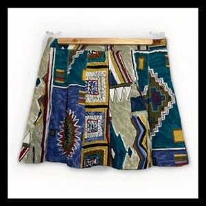 DARLYN DESIGNS OF CALIFORNIA Vintage Southwestern/Boho Mini Skirt SZ 12
